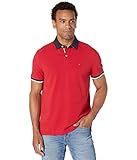 Tommy Hilfiger Mens Flag Pride in Regular Fit Polo Shirt, Chili Pepper Red, Medium US