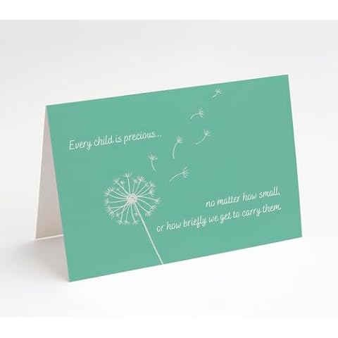 M Market On Mainstreet Miscarriage, Stillbirth, Pregnancy Loss Sympathy Greeting Card, 5"x7" Greeting Card w/Envelope, Made in the USA (Dandelion) Cover