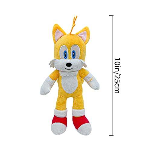 Sonic Plush, 10'' Tall Sonic 2 Toys Figures Cotton Soft Stuffed Game Doll Toys For Kids Boys Girls Gift #TOP2
