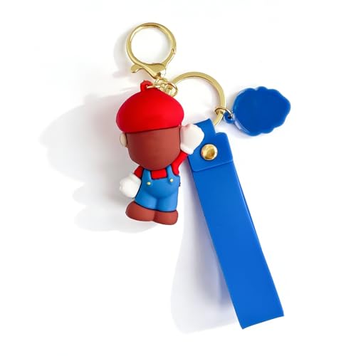 Porte-clés Mario mignon accessoire ludique de sac à dos