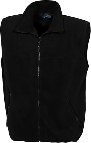 Image of AFC Men's Panda Fleece Jacket Vest a Zip up Coat in Small to Big & Tall Sizes