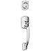 Schlage F58 GRW 625 Greenwich Exterior Half of Handleset Lever, Bright Chrome (Exterior Half Only)