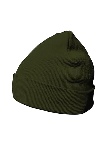 DonDon Berretto Uomo Berretto Donna Beretto Invernale Beanie Design Classico oliváceo