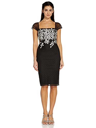 Image of Adrianna Papell Women's Floral Embroidery Sheath Dress