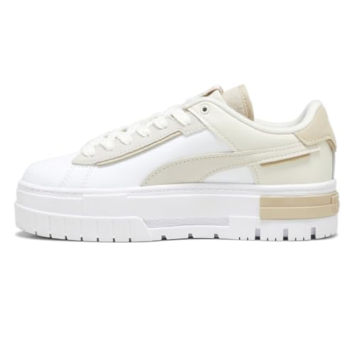 PUMA Womens Mayze Crashed Platform Sneakers Shoes Casual - White3
