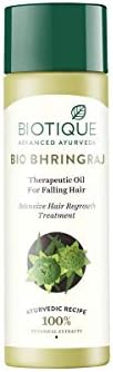 Biotique Bio Bhringraj Therapeutic Oil for Falling Hair - 120ml/ 1Pack I Supports Normal Hair Growth I Helps Repair Damaged Hair