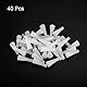 sourcing map 40Stk Silikon Gummi Konisch Stecker 4mm bis 8mm Solid Weiß für Pulverisierung Lackierung Eloxierung Beschichtung Sandstrahlen Labor Verwendung