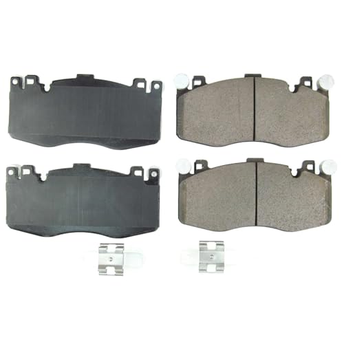 Image of PowerStop Front Brake Pads for BMW X5 2015-18 | BMW X6 2015-19 - Z17 Ceramic Brake Pads with Installation Hardware, 17-1738