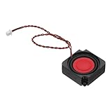 PATIKIL 2 Watt 8 Ohm Mini Speaker, 1PCS Full-Range Mobile Portable Advertising Machine Micro Loudspeaker Connector for Small Electronic Projects, Black Red