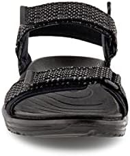 ECCO Men's Ankle-Strap Flat Sandal, Black, 12 | Image 3