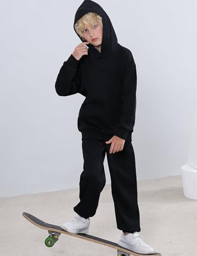 Image of Arshiner Unisex Kids Soft Pullover Hooded Sweatshirt with Pocket Basic Hoodies Sportswear Age 4-13 Years