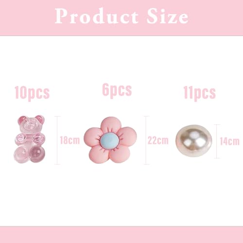 JOOTUEPO Schuh Charms, 27 Stück Crocs Stecker,Blumen Schuhanstecker für Crocs Anstecker Pins Schuh Charms Abnehmbar Schuhanhänger, Niedliche Schuhe Zubehör für Mädchen, Jungen und Erwachsene