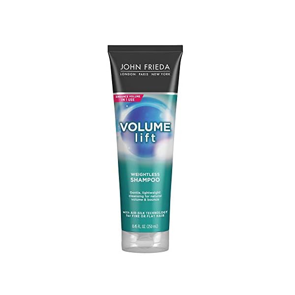 John-Frieda-Volume-Lift-Lightweight-Shampoo-for-Natural-Fullness-Safe-for-Colour-Treated-Hair-Volumizing-Shampoo-for-Fine-or-Flat-Hair-845-Ounces John Frieda Volume Lift Lightweight Shampoo for Natural Fullness, 8.45 Ounces, Safe for Colour-Treated Hair, Volumizing Shampoo for Fine or Flat Hair