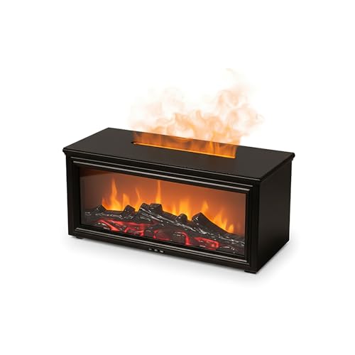 Difusor aromático eléctrico con llama 3D y humidificador