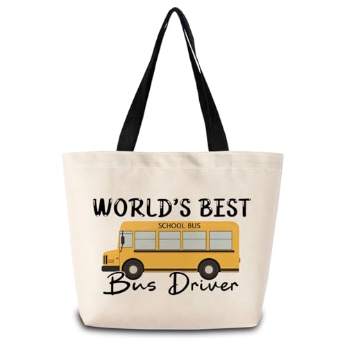 Bolso tote Best Bus Driver con bolsillo interior y correa miniatura 1