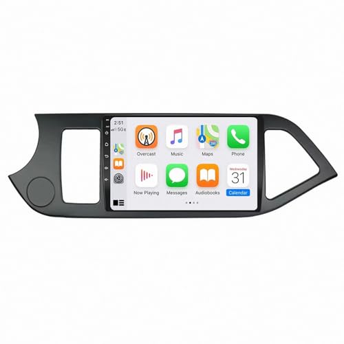 Pantalla Carplay coche inalámbrica de 4 núcleos y 32G para Kia Picanto 2011-2014