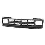 Auto Dynasty GM1200143 Factory Style Front Bumper Grille Assembly Compatible with Chevy S10 Blazer 1991-1994, Matte Black