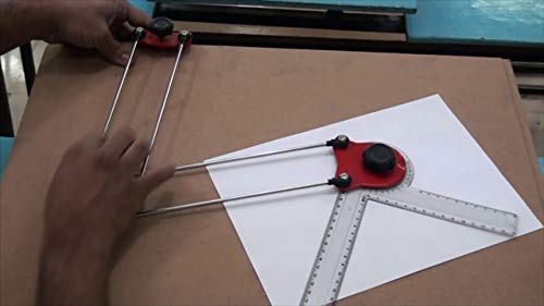 Image of Qatalitic Mini Drafter for Professional Drawing /Engineering Drawing with Cover for Students, Architects, Artists