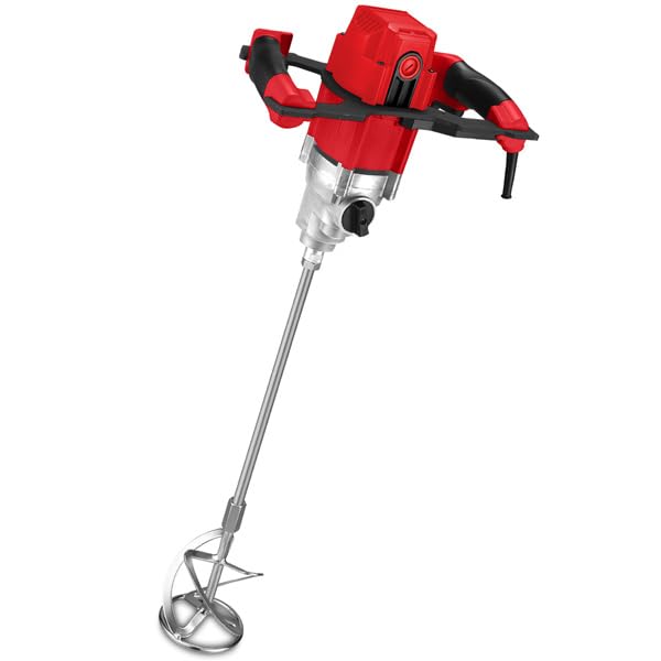 Hecht komfortables Rührwerk mit starken 1800 Watt – robustes 2-Gang-Metallgetriebe - Ideales Rührwerk - Mit großem Rührquirl und ergonomischem Griff - Rührwerk