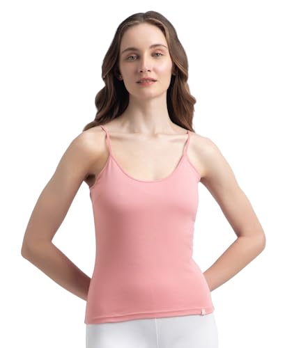 Image of Jockey 1487 Women Super Combed Cotton Rib Camisole with Adjustable Straps and StayFresh Treatment (Pack of 2)