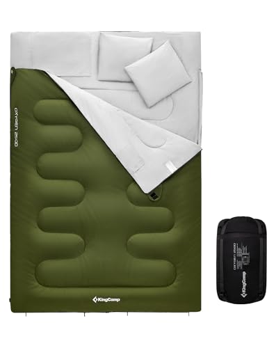 KingCamp Doppelschlafsack Schlafsack Deckenschlafsack Winter Erwachsene mit...
