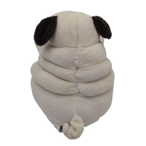 KUKUShining Süßes Mops Plüschtier Weiches Knuddeliges Stofftier für Kinder Hundefreunde und Einzigartiges Geschenk für Mops Liebhaber und Geburtstage(Pug)