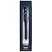 OHTO MS02 3-In-1 Multifunction Pen, Equipped with Needle Tip 0.7mm Black and Red Oil-Based Inks, 0.5mm Mechanical Pencil, All-Metal Body Black, MS02-MF3-BK