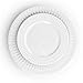 Elama Cara 16 Piece Round Porcelain Dinnerware Set in White