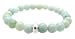 5th Throat Chakra Bracelet Amazonite Gemstone Beaded Elastic, 7 3/4"