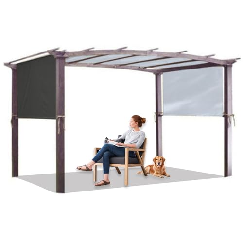 Pergola Rétractable d'Extérieur pour Jardin et Terrasse avec Toit Coulissant UV50+ Abri Barbecue,pour Porche, fête,terrasse,arrière-Cour (Navy,5.4× 2.5m/17.7× 8.2ft)