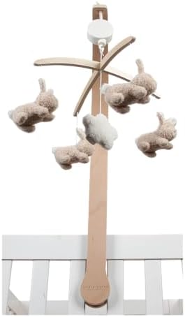 Little Dutch Newborn Naturals 8854 - Móvil de tela con caja de mú...