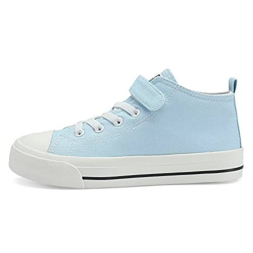 Dswed Boys Blue Sneakers Kids Blue Canvas Shoes Girls Blue Lightweight Casual Walking Canvas Shoes Little Kid Size 1.5 #TOP3