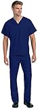 Landau Unisex V-Neck Reversible 1 Pocket Scrub Top 7502 & Drawstring Pant 7602 Classic Medical...