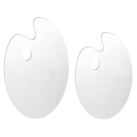 Clear Acrylic Paint Palette - 2pcs Cover