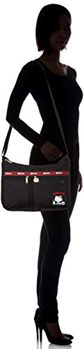 LeSportsac-Hello-Kitty-Favorites-Exclusive-Deluxe-Everyday-Crossbody-Bag-Cosmetic-Bag-Style-7507Color-G653-Red-Embroidered-Hello-Kitty-Lettering-Hello-Kitty-Design-Zipper-Pull