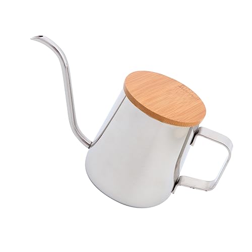 OUNONA Coffee Pot Kettle Stainless Portable Pitcher with Lid Coffee Maker Coffee Can