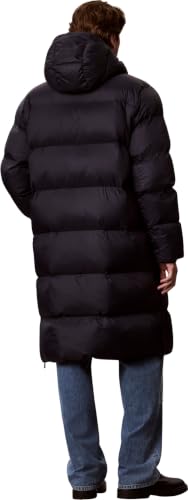 Calvin Klein Herren Ls Long Length Hooded Nylon Puff Lv04rh501g Mäntel (1 Stück), Blau (dunkler Saphir), M – Ansicht 2