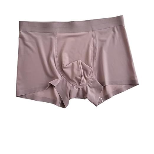 zoobe enterprise Men's Boxer Briefs Short Mid-Waist Ultra Soft Ice Silk Seamless Underwear-picture-57