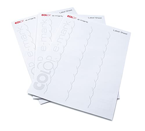 0821425, Marker for Terminal Blocks 5mm W, Sheet, White, 4.45x5.2mm Field, 96Label/Sheet, UC1-TMF 5, Price per Sheet