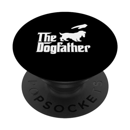 English Cocker Spaniel Dog Dad The DogFather Funny Dogs PopSockets PopGrip Intercambiable