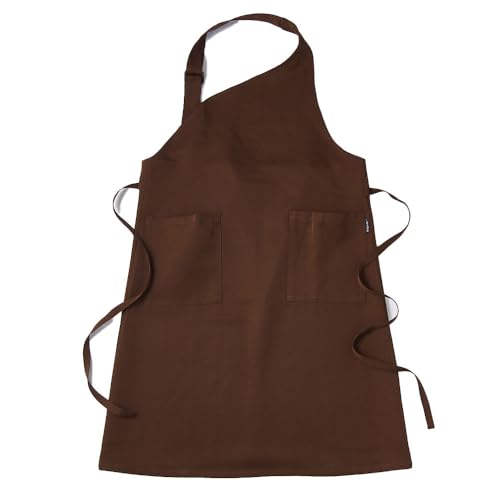 [ブラウン]メンズワンショルダーエプロン