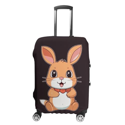 Carry on Luggage Cover Cute Cartoon Rabbit Suitcase Covers for Luggages Tsa Approved Travel Luggage Sleeve Protector Elastic Suitcase Protector Anti-Scratch Washable Fits 19-30 Inch Case -XL
