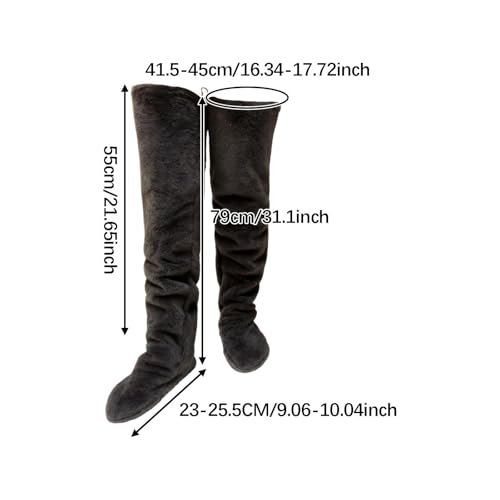 Calcetines largos de tejido suave con diseño cómodo de puntera abierta 4