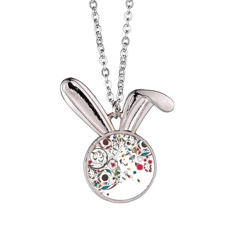Collier lapin en art moderne, le bijou poétique plein de douceur