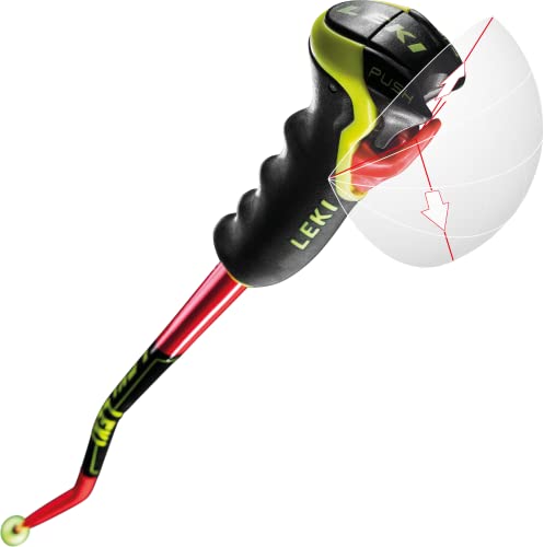 Leki, Bastone da Sci Unisex-Adulto, Rosso