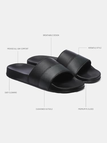 Image of hummel CAMP MEN COLOUR BLOCK SLIDERS Comfortable Cushioned Sole Arch Support Durable Lightweight Flexible Trendy Style Flip flops and Slippers Slides for Men Daily use Chappal