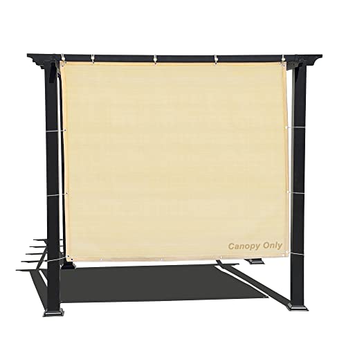 Alion Home Sun Shade Panel Privacy Screen With Grommets On 4 Sides For Outdoor, Patio, Awning, Window Cover, Pergola Or Gazebo (8' X 5', Banha Beige) #TOP6