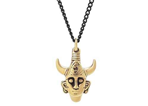 Supernatural Inspired FULL 3D Samulet Dean's Amulet STAINLESS STEEL Protective Pendant Dean Winchester Mask Two Sided