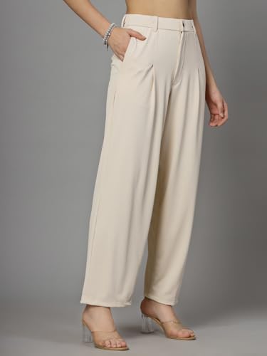 Image of UZARUS Women's Relax Fit Trouser 2 Pockets Baggy Pants