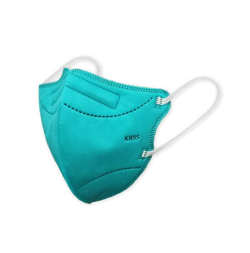 Máscaras KN95 Verde Lisa Infantil - Kit de 2, 4, 10,20 Unidades - FPP2 PFF2 - Filtragem > 95% - Emba